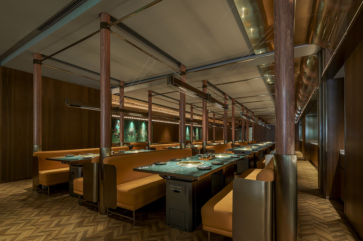 上海YO!NIKU日式燒肉酒吧餐廳,日式燒肉餐廳設計案例,杜茲設計,上海,上海餐廳設計,YO!niku,上海大寧久光,日式燒肉酒吧餐廳,餐廳裝修