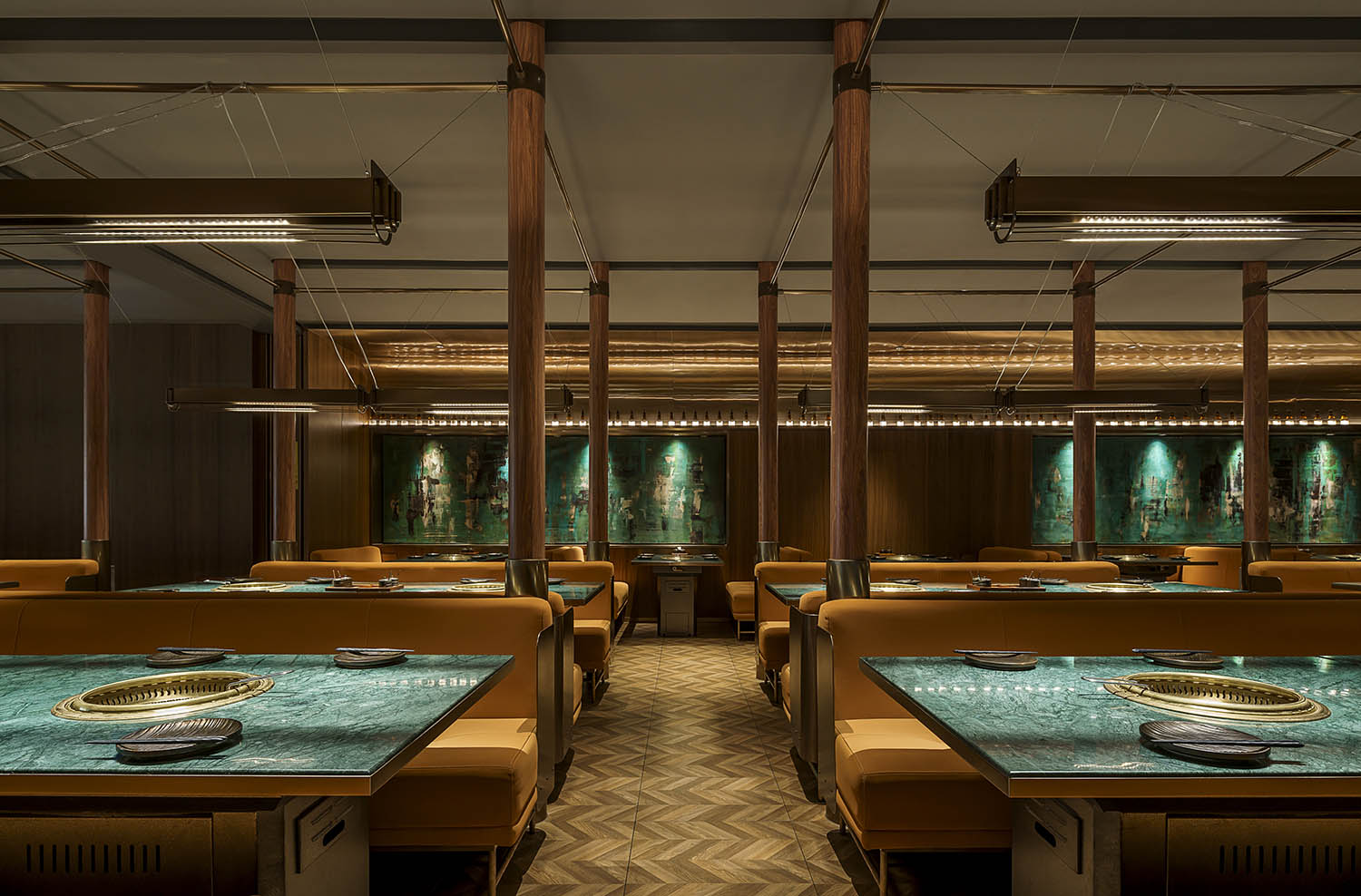 上海YO!NIKU日式燒肉酒吧餐廳,日式燒肉餐廳設計案例,杜茲設計,上海,上海餐廳設計,YO!niku,上海大寧久光,日式燒肉酒吧餐廳,餐廳裝修