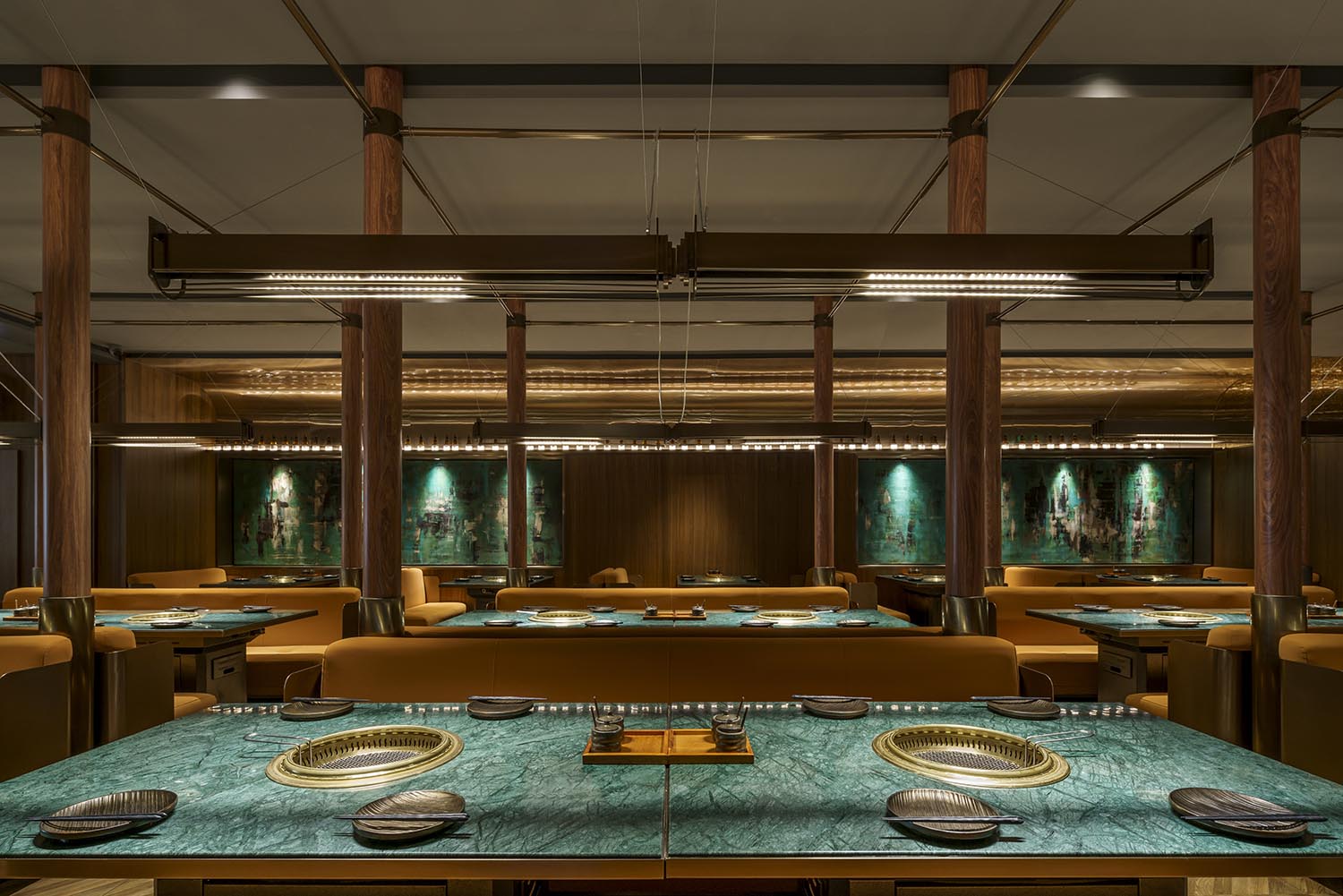 上海YO!NIKU日式燒肉酒吧餐廳,日式燒肉餐廳設計案例,杜茲設計,上海,上海餐廳設計,YO!niku,上海大寧久光,日式燒肉酒吧餐廳,餐廳裝修