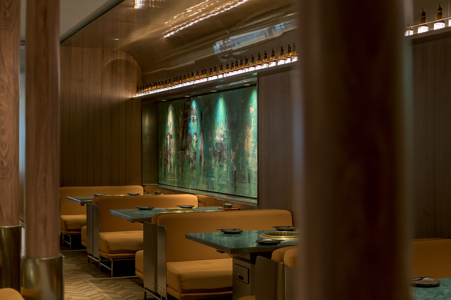 上海YO!NIKU日式燒肉酒吧餐廳,日式燒肉餐廳設計案例,杜茲設計,上海,上海餐廳設計,YO!niku,上海大寧久光,日式燒肉酒吧餐廳,餐廳裝修