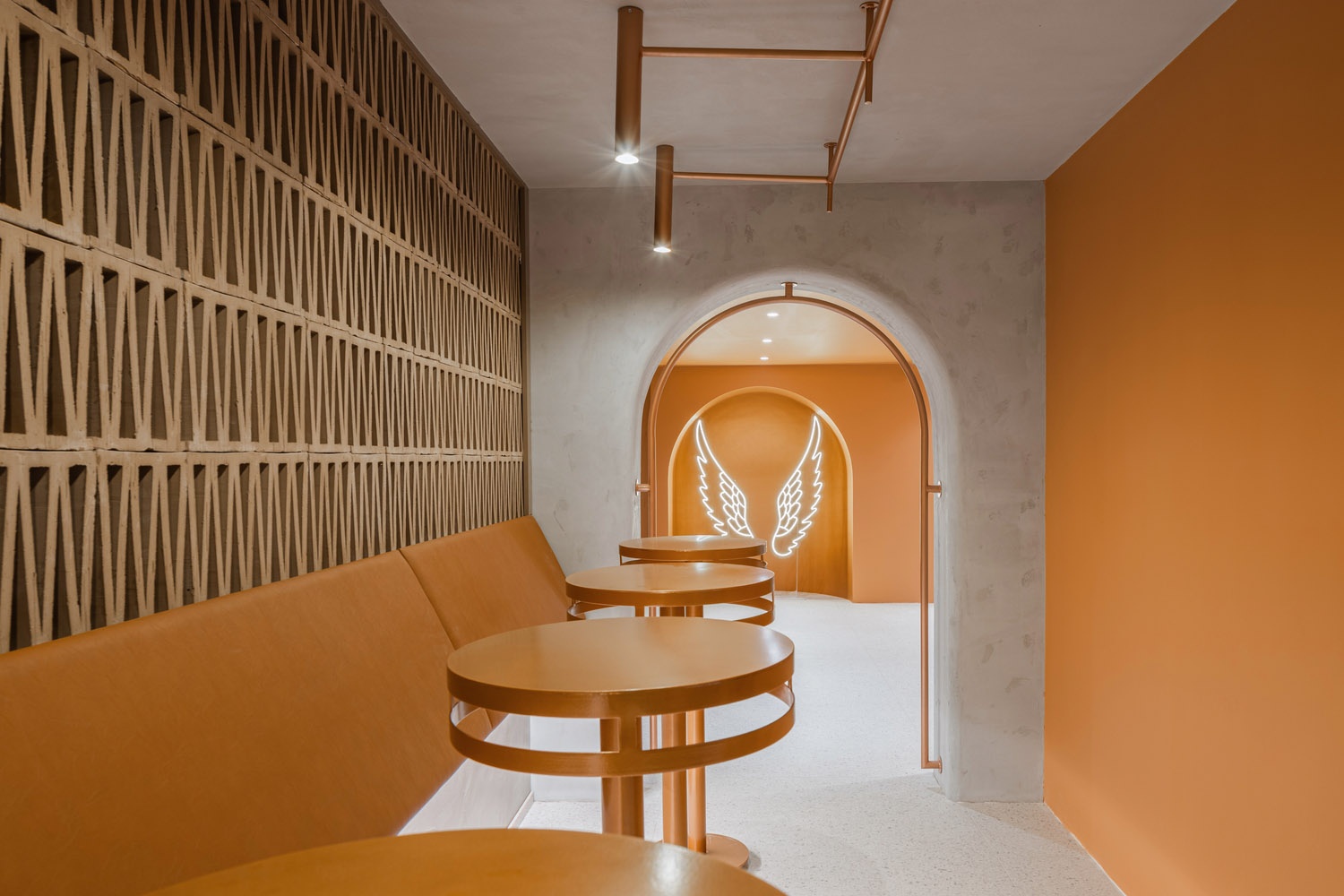 美甲店設計,暖色調,網紅風,養生&美容店設計,美容培訓學校,NOMMA studio,培訓學校,網紅風格美容店,美容店設計案例