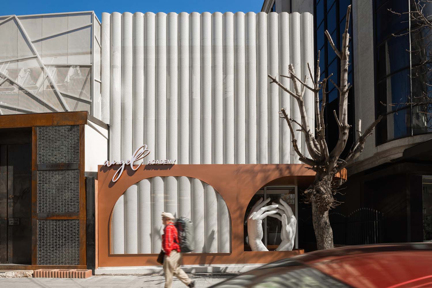 美甲店設計,暖色調,網紅風,養生&美容店設計,美容培訓學校,NOMMA studio,培訓學校,網紅風格美容店,美容店設計案例