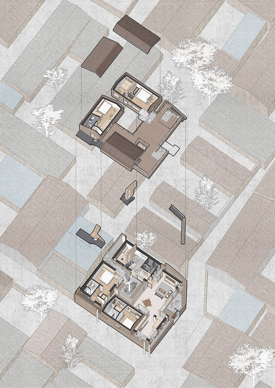 鄉村住宅設計,鄉村別墅設計,住宅設計案例,住宅設計,獨棟住宅設計,北京住宅設計,北京鄉村住宅設計,三代家庭住宅,北京三代家庭住宅,即作建築,MINOR lab