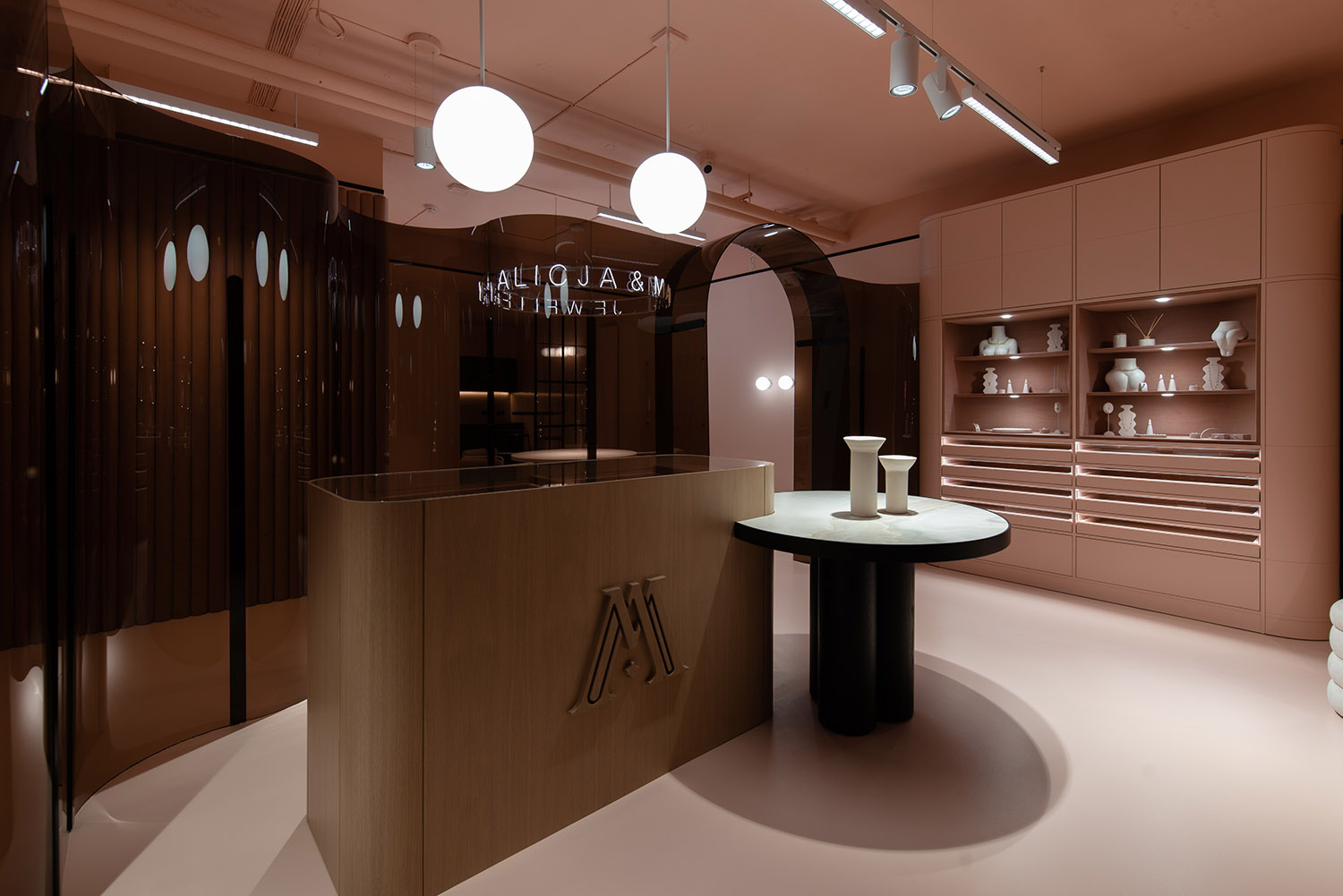 Damian Kozłowski,珠寶店設計案例,快閃店設計案例,波蘭,AM JEWELLERY,珠寶快閃店,珠寶店裝修,珠寶店設計方案,快閃店設計方案