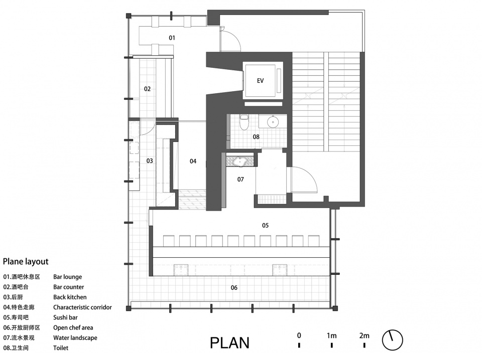 餐廳設計,壽司店設計,壽司店設計案例,佛山壽司店,佛山壽司店設計,雲響壽司,佛山雲響壽司,日料店設計,堤由匡建築設計,鳴意品牌設計,北京鳴意品牌設計,堤由匡建築設計工作室,堤由匡設計