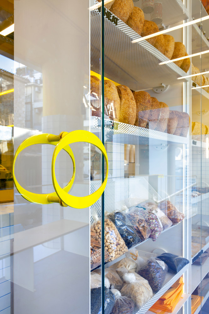 麵包店設計,麵包店設計案例,烘焙店,Kora Bakery,麵包店裝修,麵包坊,雅典,希臘,麵包店設計方案
