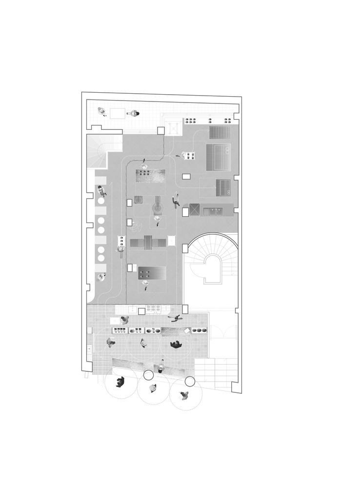 麵包店設計,麵包店設計案例,烘焙店,Kora Bakery,麵包店裝修,麵包坊,雅典,希臘,麵包店設計方案