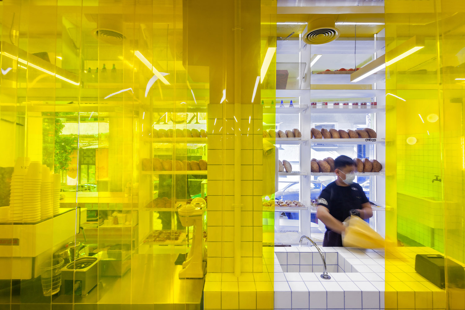 麵包店設計,麵包店設計案例,烘焙店,Kora Bakery,麵包店裝修,麵包坊,雅典,希臘,麵包店設計方案