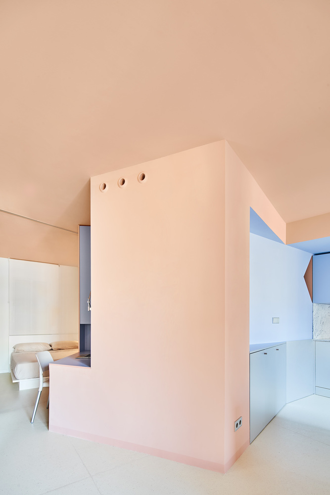 AMOO,小公寓設計案例,47㎡,公寓設計,小公寓翻新,巴塞羅那,公寓改造,最小宅