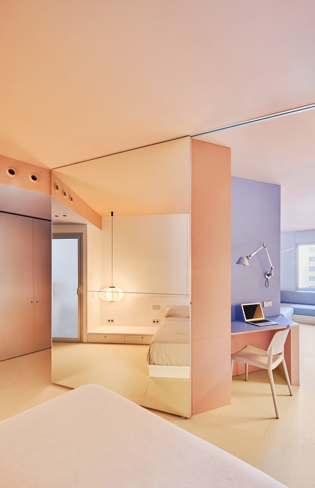 AMOO,小公寓設計案例,47㎡,公寓設計,小公寓翻新,巴塞羅那,公寓改造,最小宅