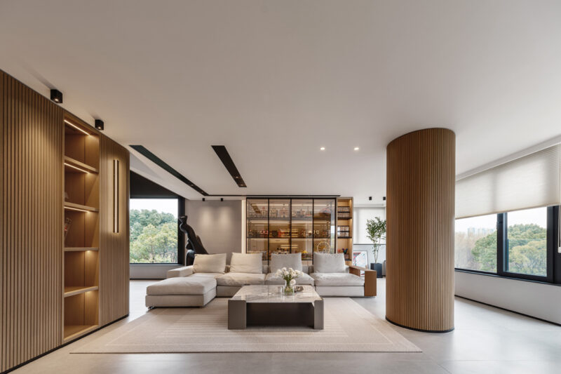 bk藍騎士建築設計事務所 | 350㎡，蘇州環湖半島頂層複式