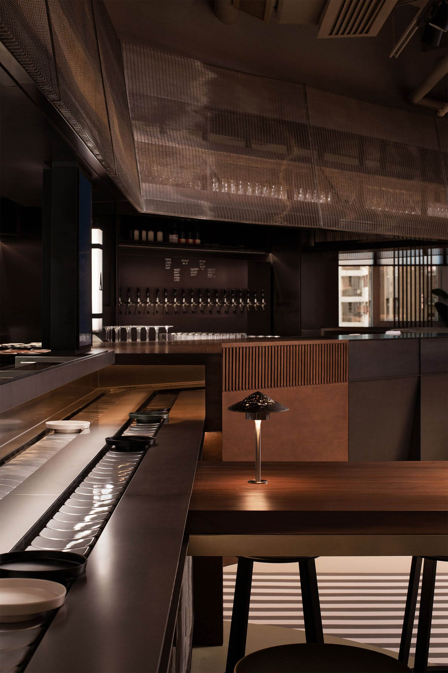 餐廳設計,Studio Adjective,美食廣場設計案例,KIN Food Halls,日式美學,香港,日式風格餐廳設計方案,香港餐廳設計,美食廣場裝修設計