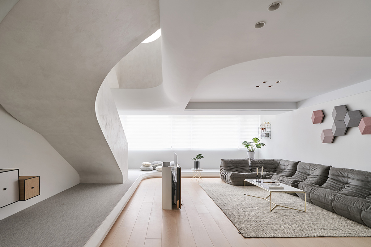 270㎡複式設計,270㎡,複式住宅設計,家裝設計,複式設計,台北複式設計,微水泥,現代風格住宅設計,複式住宅設計案例,北鷗設計,親子住宅