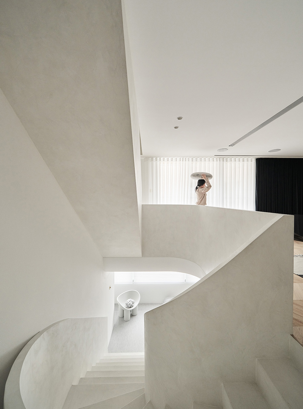 270㎡複式設計,270㎡,複式住宅設計,家裝設計,複式設計,台北複式設計,微水泥,現代風格住宅設計,複式住宅設計案例,北鷗設計,親子住宅