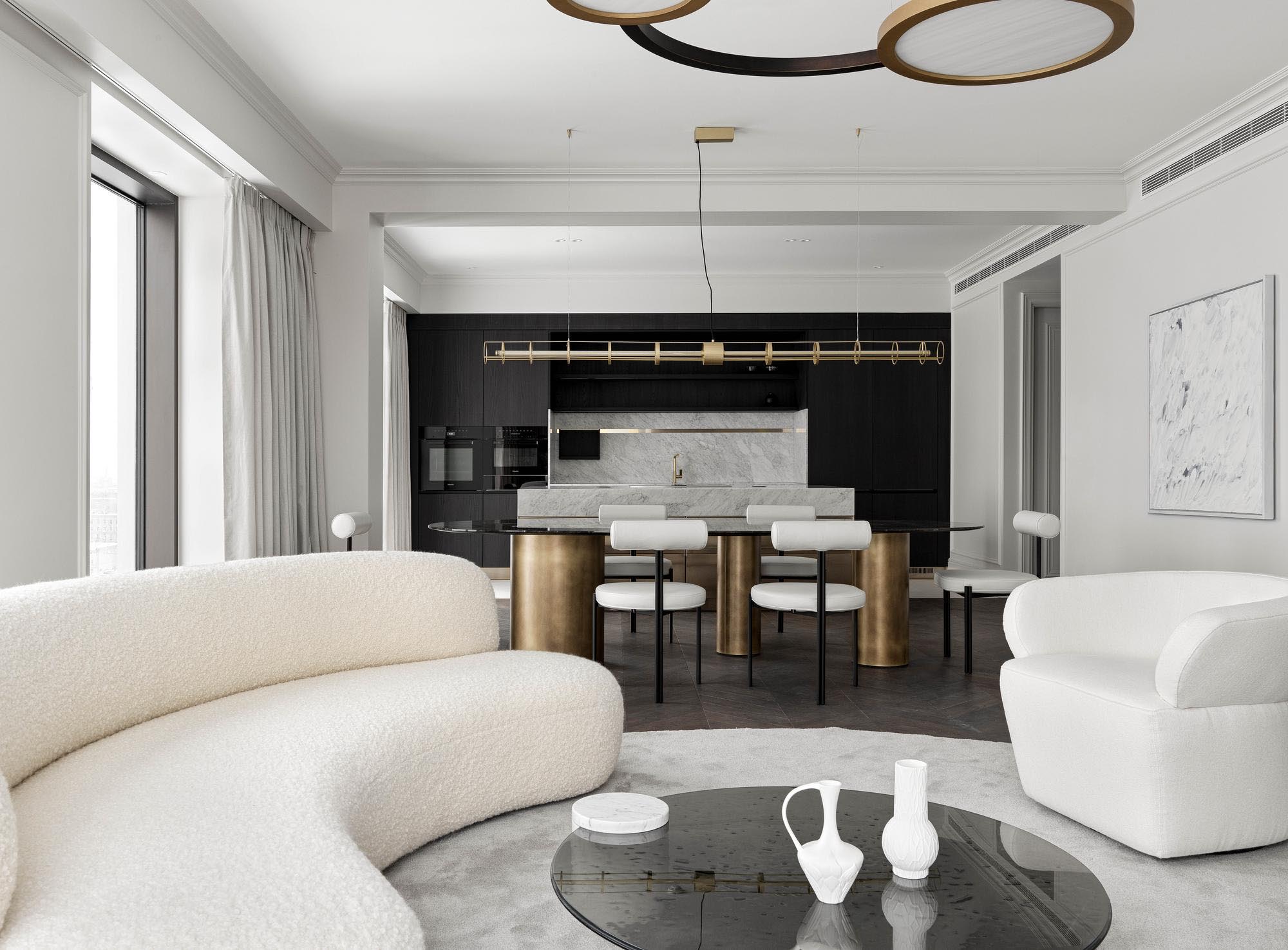 Quadro Room,大平層設計,170㎡,莫斯科,大平層裝修,輕奢風格,大平層設計案例,Quadro Room設計案例,Quadro Room作品