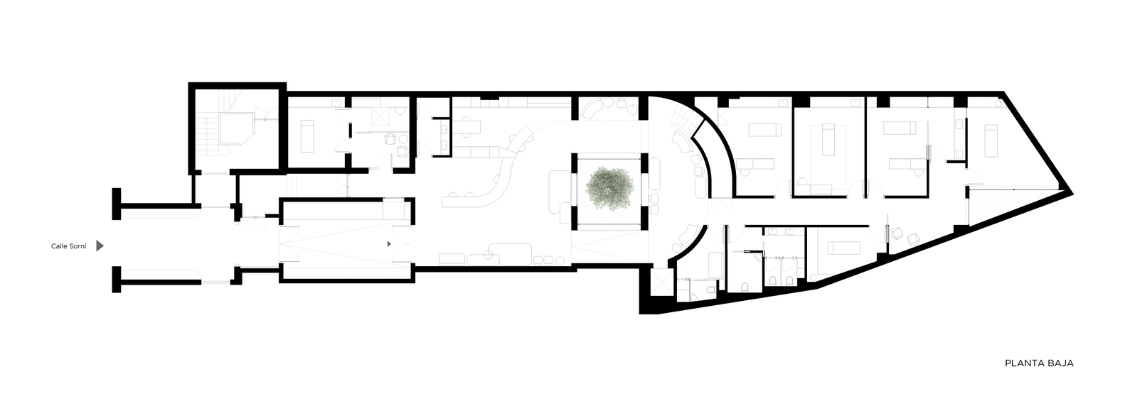 ERRE arquitectura,診所設計案例,西班牙,350㎡,診所設計,Alejandría,微水泥,健康護理,診所設計方案,診所設計平麵圖
