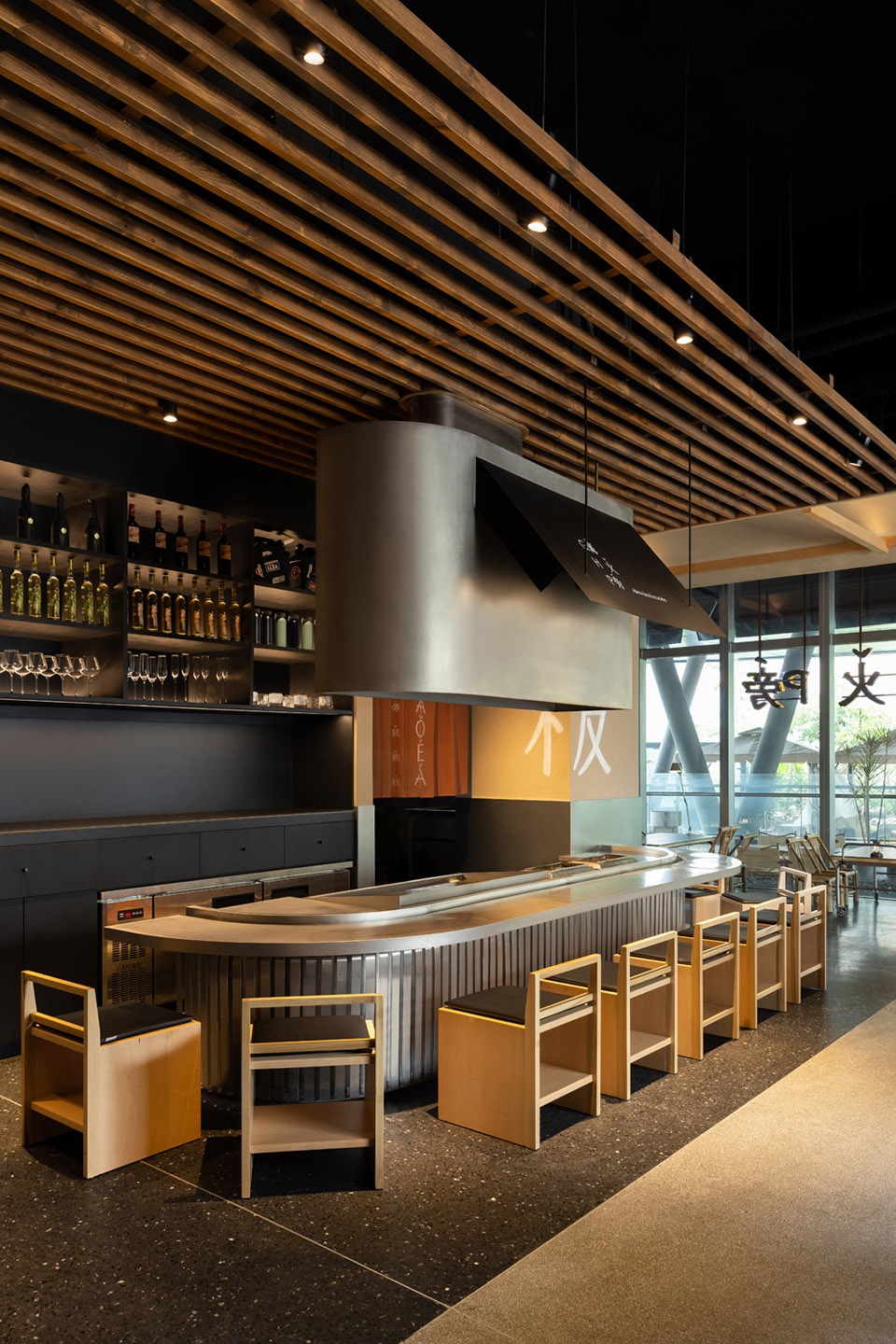 餐廳設計,燒烤餐廳設計,燒烤店設計,燒烤店設計案例,烤串店,杭州烤串店,篝火旁醬油小串,露營主題餐廳,露營風燒烤店,杭州篝火旁,杭州醬油小串,靜謐設計研究室,靜謐設計