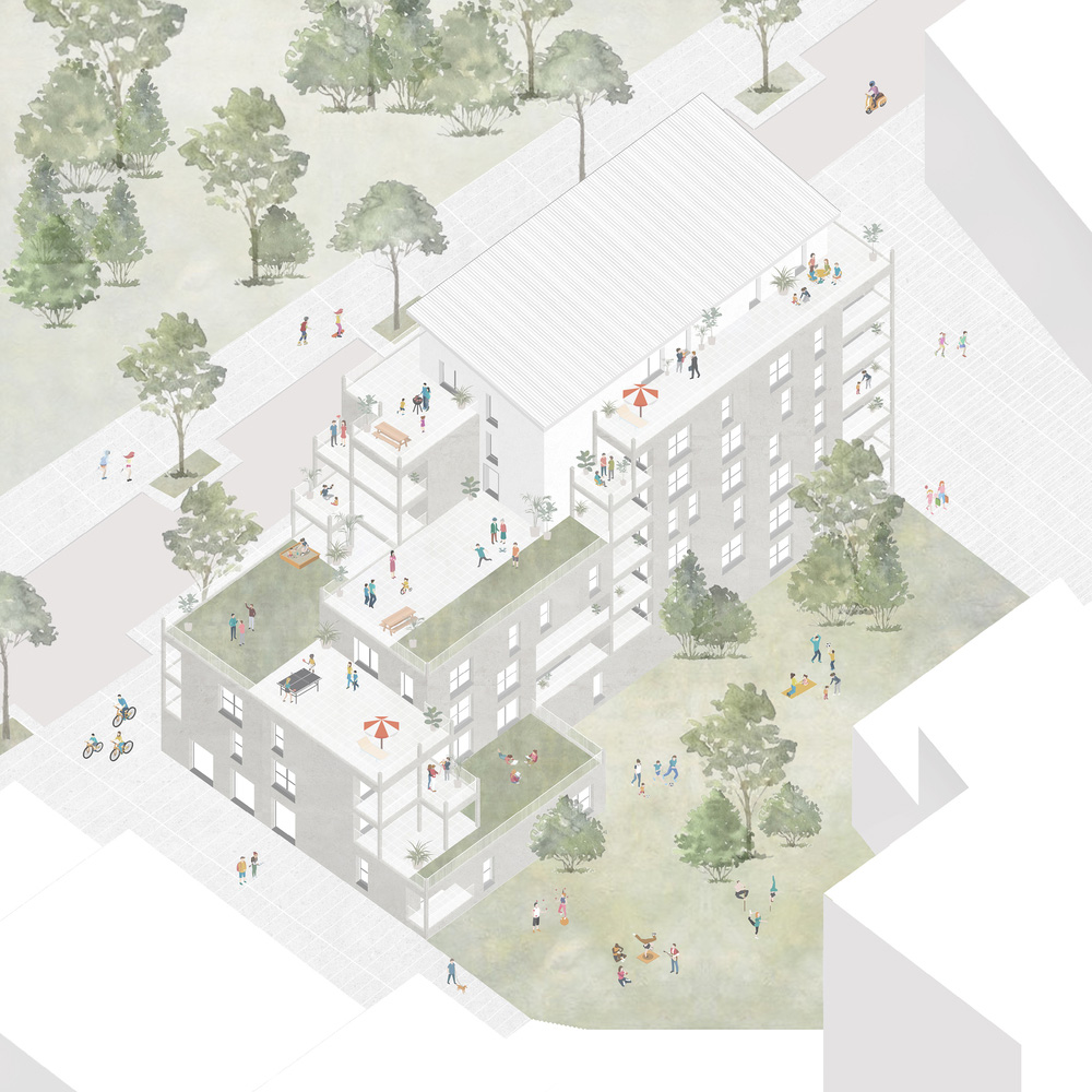 青年公寓設計,AQMA,公寓設計,公寓建築,法國,青年公寓,青年公寓設計案例,2300㎡