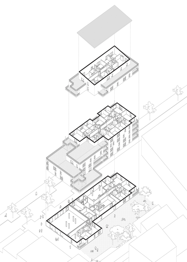 青年公寓設計,AQMA,公寓設計,公寓建築,法國,青年公寓,青年公寓設計案例,2300㎡