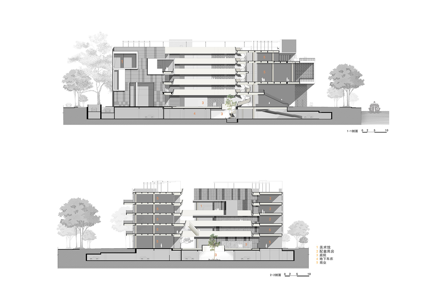 建築設計,藝術場館設計,建築外立麵設計,藝術場館設計案例,二沙島文立方,廣州二沙島文立方,文立方,扉建築 FEI Architects ,扉建築,FEI Architects