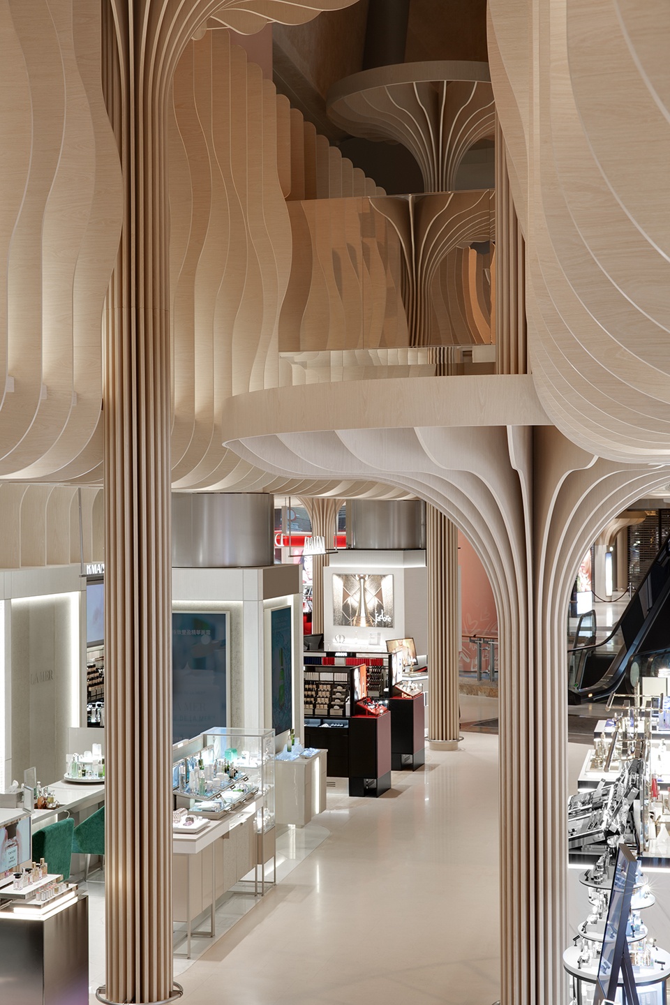 美妝店設計,美妝零售店設計,零售店設計,美妝店設計案例,朗豪坊,朗豪坊自然美妝店,香港朗豪坊,香港美妝店設計,香港零售店設計,Langham Beauty,香港Langham Beauty,聯圖建築設計,聯圖建築設計作品,聯圖建築