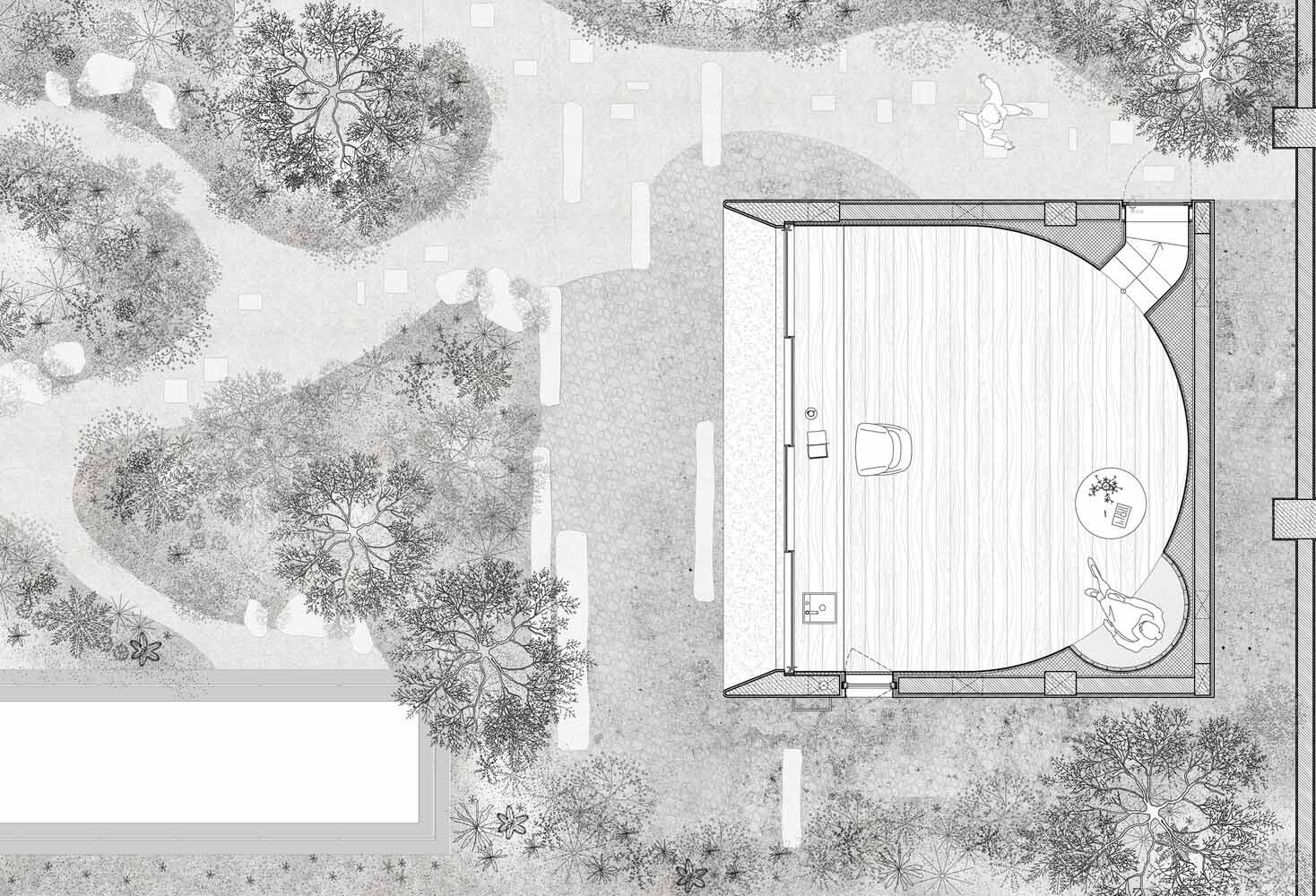 茶室設計,茶室設計案例,Studio Ku Kan Nai,林間茶室,上海茶室設計,上海,空間裏建築設計事務所,Underwood Teahouse