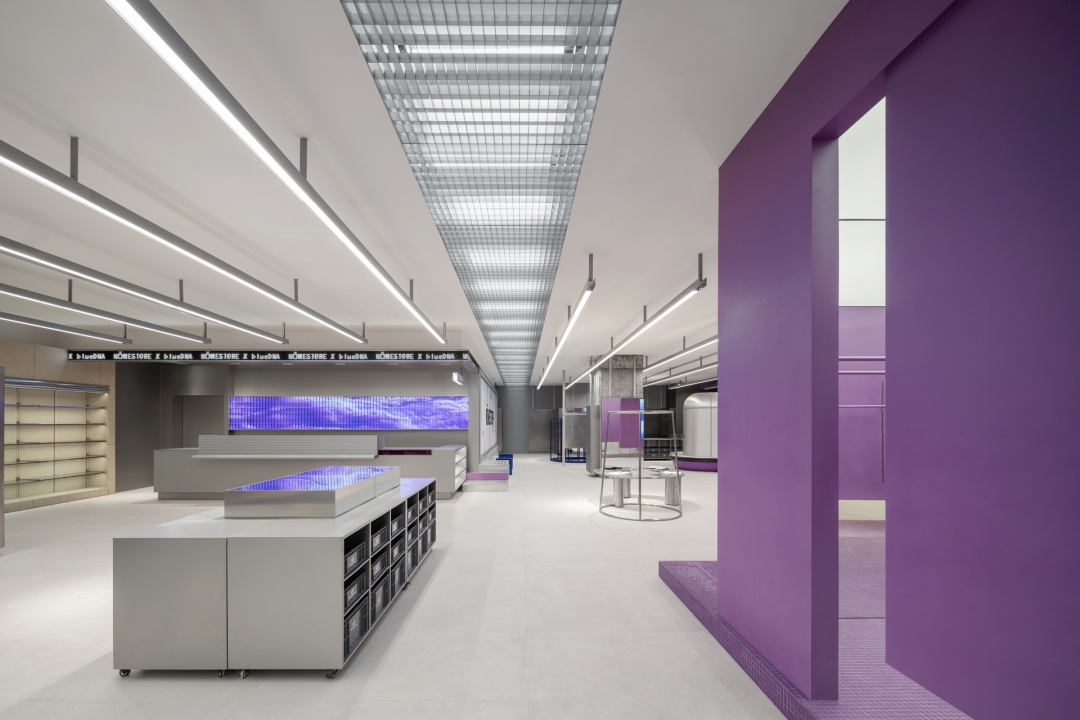 商業空間設計,零售店設計,日用品零售店設計,blueDNA,深圳零售店設計,深圳服裝店設計,零售品牌概念店,NǑME,NǑME概念店,深圳NǑME,超級平常設計,超級平常