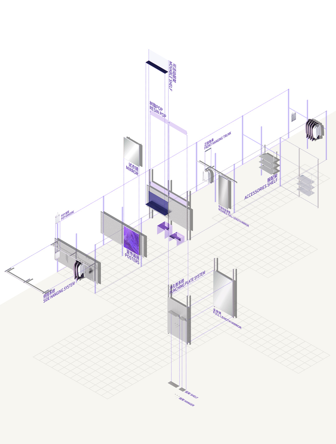 商業空間設計,零售店設計,日用品零售店設計,blueDNA,深圳零售店設計,深圳服裝店設計,零售品牌概念店,NǑME,NǑME概念店,深圳NǑME,超級平常設計,超級平常