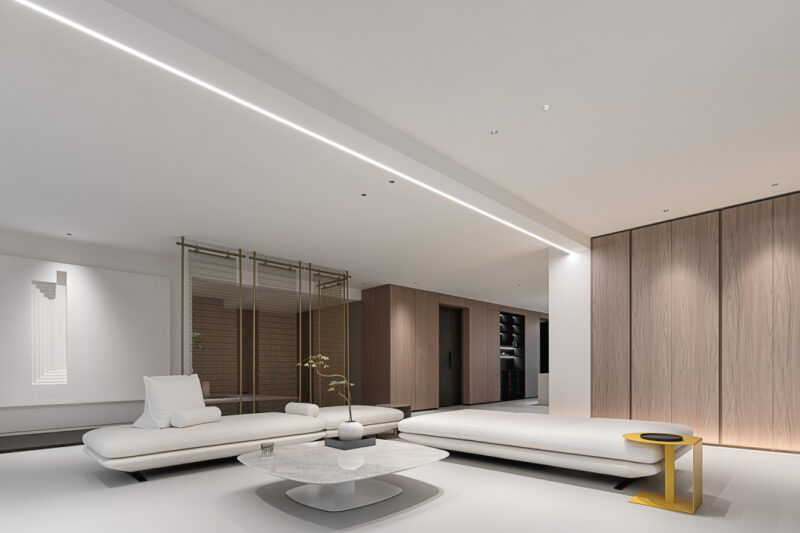 映空間設計 | 270㎡，無錫江陰極簡大平層