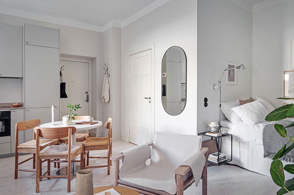 住宅設計案例,小戶型設計,家裝設計,哥德堡,北歐風格,公寓設計,小公寓裝修,最小宅