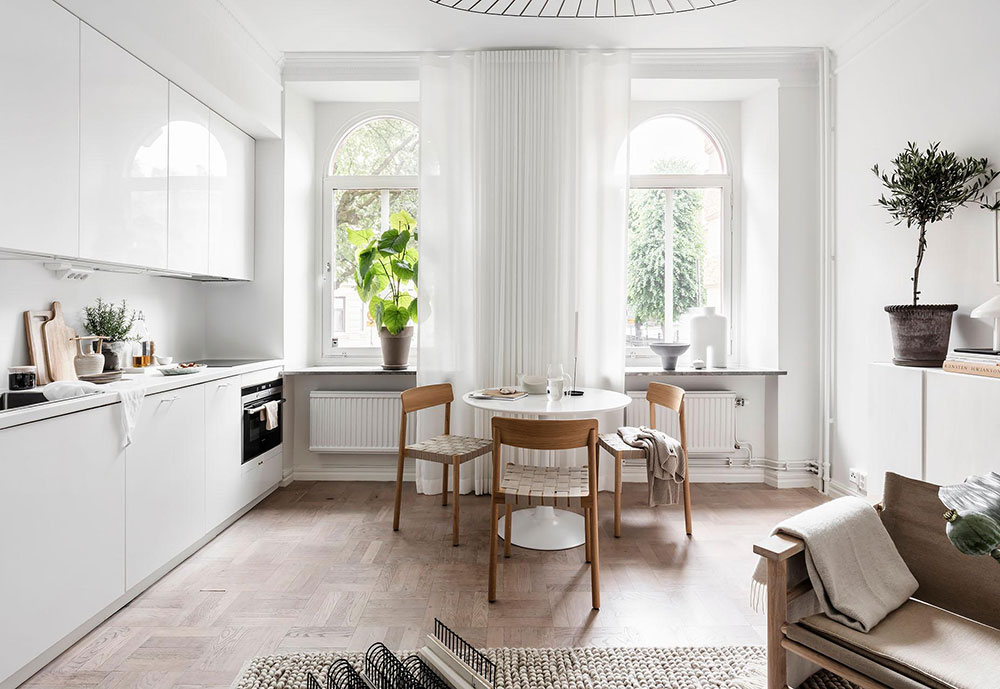 公寓設計,公寓設計案例,哥德堡,30㎡,Alvhem,小公寓設計案例,公寓裝修,北歐風格,最小宅,白色+米色