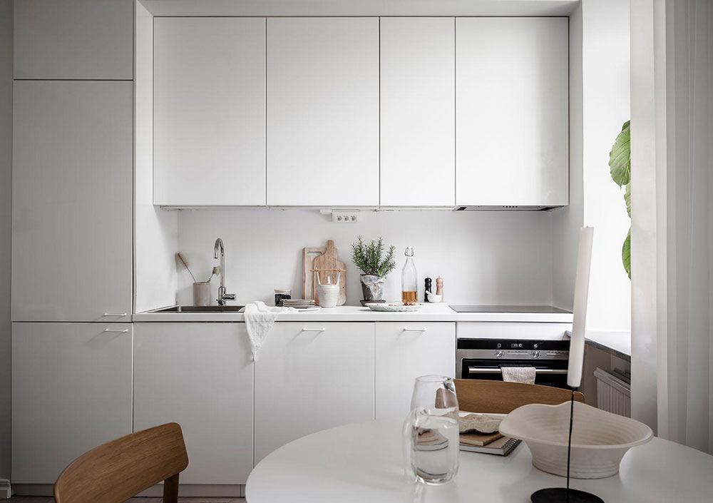 公寓設計,公寓設計案例,哥德堡,30㎡,Alvhem,小公寓設計案例,公寓裝修,北歐風格,最小宅,白色+米色