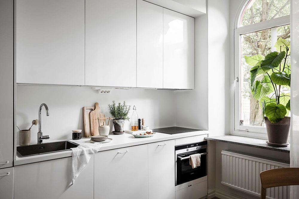 公寓設計,公寓設計案例,哥德堡,30㎡,Alvhem,小公寓設計案例,公寓裝修,北歐風格,最小宅,白色+米色