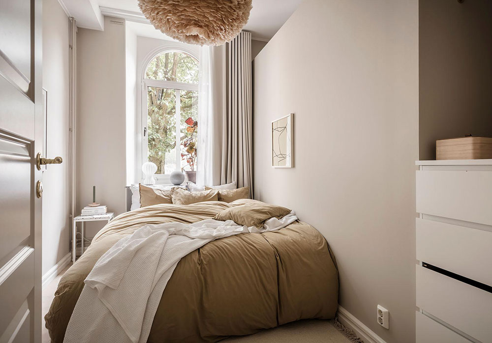 公寓設計,公寓設計案例,哥德堡,30㎡,Alvhem,小公寓設計案例,公寓裝修,北歐風格,最小宅,白色+米色