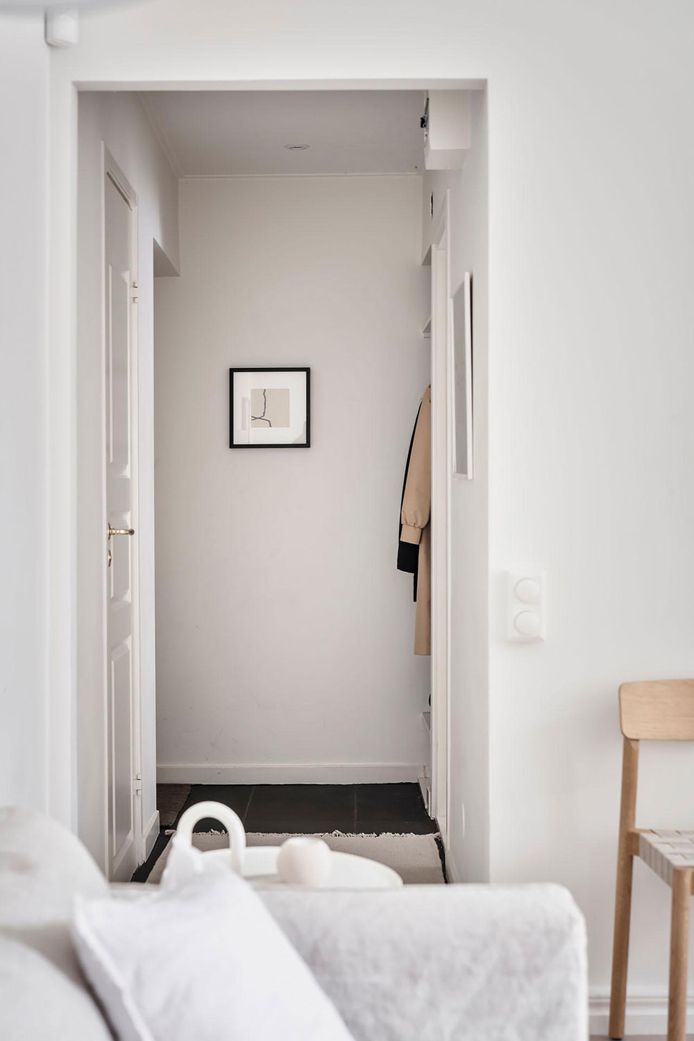 公寓設計,公寓設計案例,哥德堡,30㎡,Alvhem,小公寓設計案例,公寓裝修,北歐風格,最小宅,白色+米色