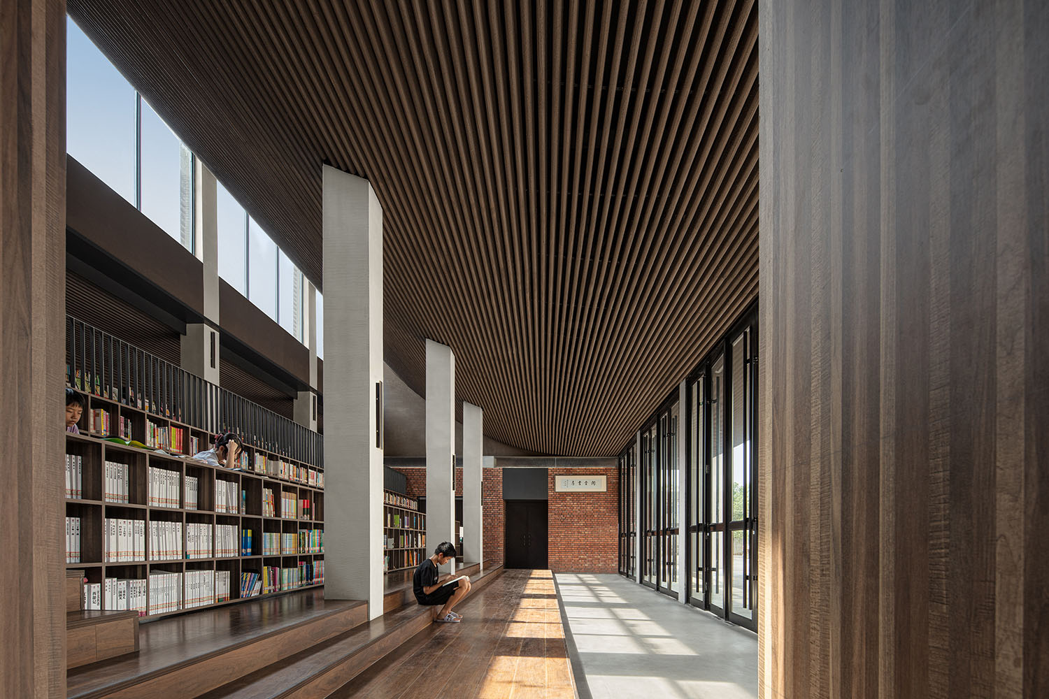 圖書館設計,書房設計,社區活動中心設計,社區書店設計,社區圖書館設計,圖書館設計案例,開雲書房,吉安開雲書房,昱景設計,昱景設計作品