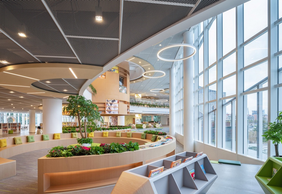 上海少年兒童圖書館,上海少年兒童圖書館新館,上海少年兒童圖書館新館設計,圖書館設計,圖書館設計案例,公共圖書館,少年圖書館,兒童圖書館設計,華建集團上海建築設計研究院有限公司