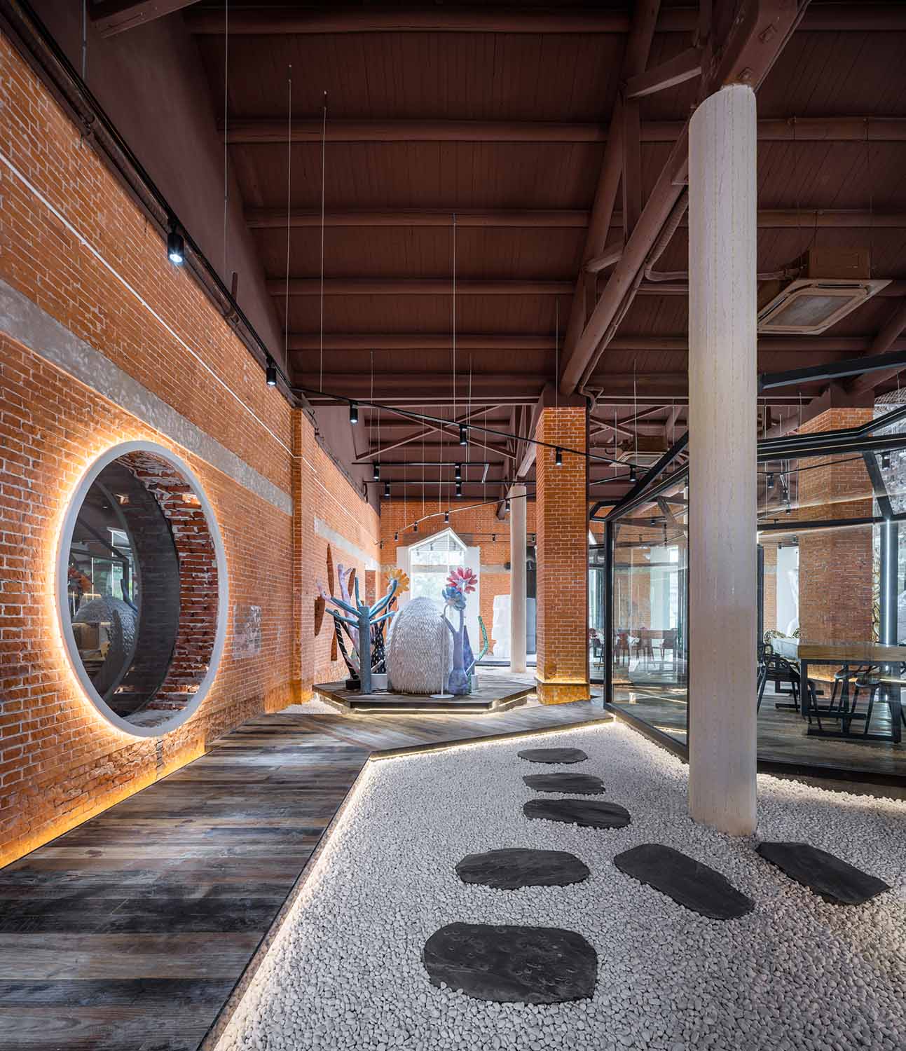 上海嘻穀藝術館,嘻穀藝術館,雲間糧倉,上海雲間糧倉,雲間糧倉改造,上海,展廳設計,藝術展廳設計,展館設計,建築改造,雲間嘻穀,澱川建築事務所,澱川建築設計作品,澱川設計