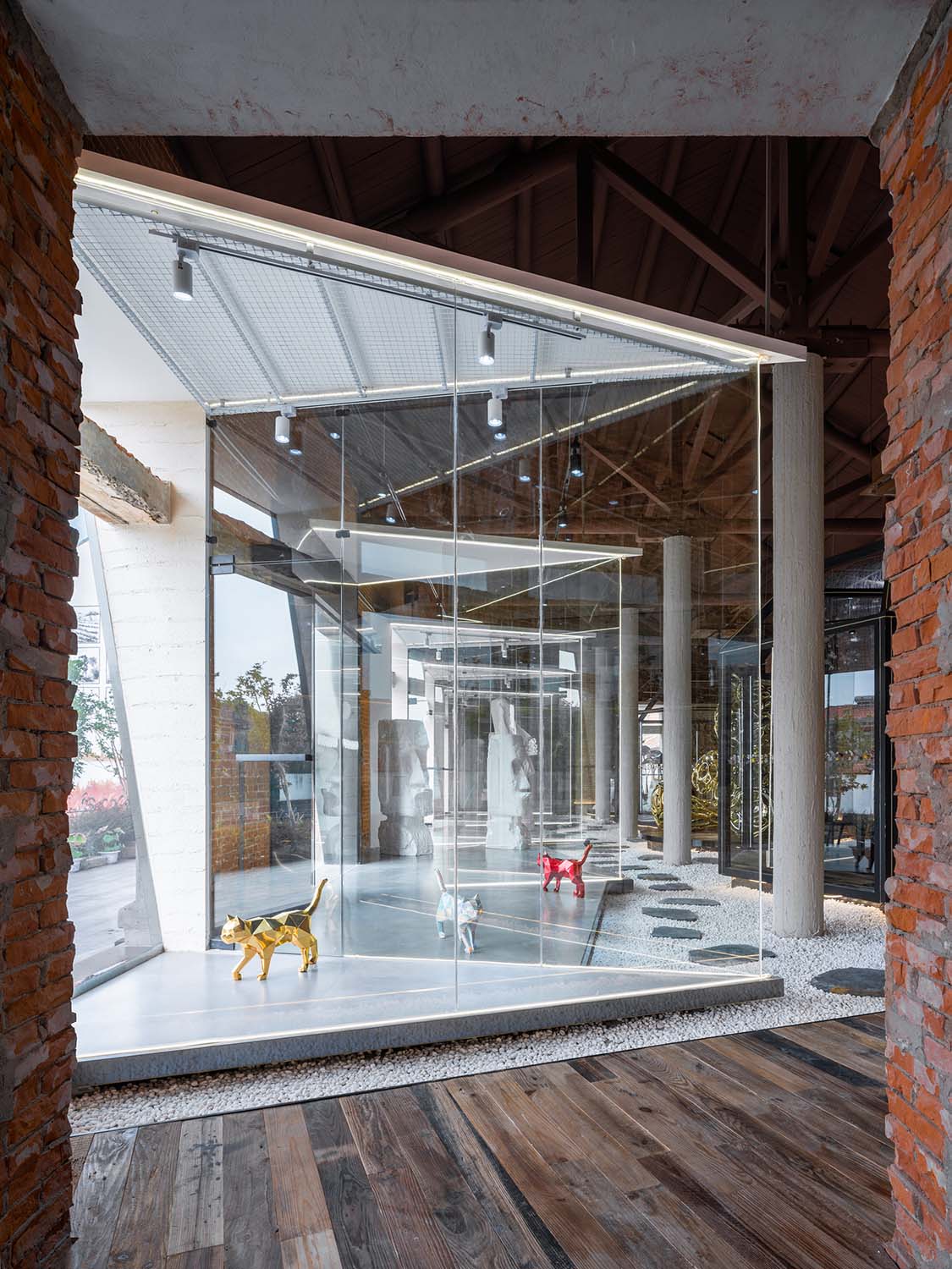 上海嘻穀藝術館,嘻穀藝術館,雲間糧倉,上海雲間糧倉,雲間糧倉改造,上海,展廳設計,藝術展廳設計,展館設計,建築改造,雲間嘻穀,澱川建築事務所,澱川建築設計作品,澱川設計