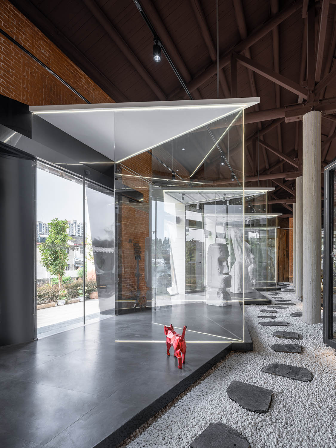 上海嘻穀藝術館,嘻穀藝術館,雲間糧倉,上海雲間糧倉,雲間糧倉改造,上海,展廳設計,藝術展廳設計,展館設計,建築改造,雲間嘻穀,澱川建築事務所,澱川建築設計作品,澱川設計