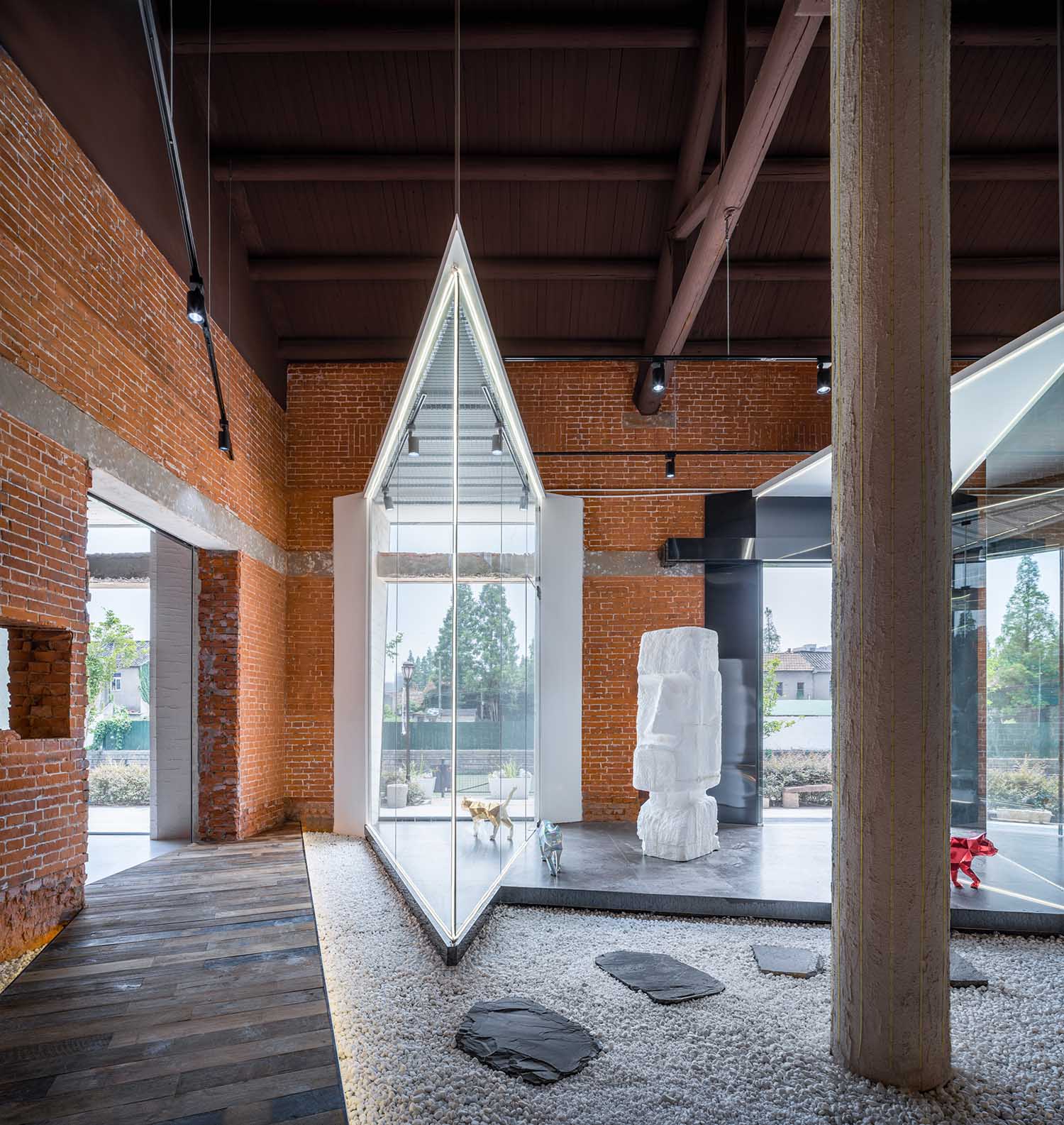 上海嘻穀藝術館,嘻穀藝術館,雲間糧倉,上海雲間糧倉,雲間糧倉改造,上海,展廳設計,藝術展廳設計,展館設計,建築改造,雲間嘻穀,澱川建築事務所,澱川建築設計作品,澱川設計