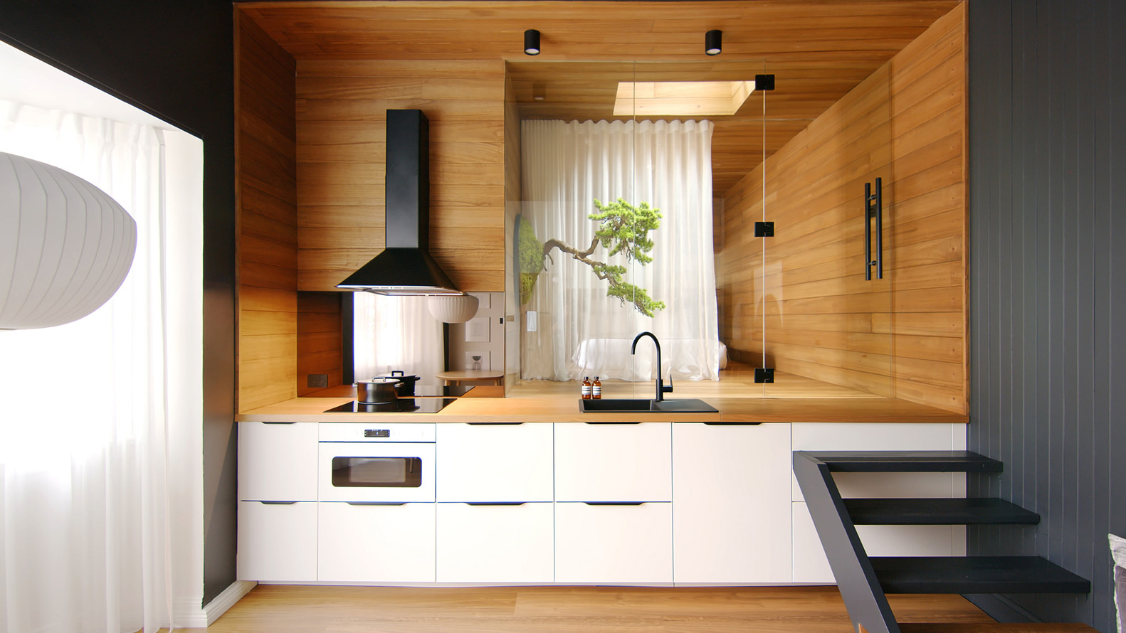 公寓設計,公寓設計案例,Dform Project,50㎡,澳大利亞·曼利,設計師的公寓,小公寓設計案例,公寓裝修,日式小旅館,度假公寓,原木色