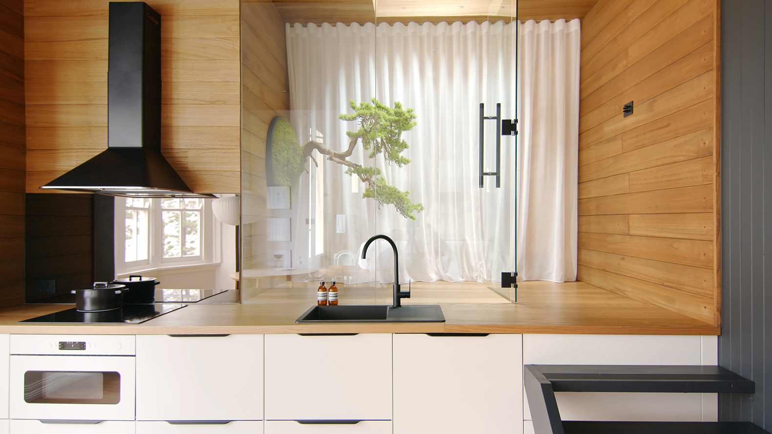 公寓設計,公寓設計案例,Dform Project,50㎡,澳大利亞·曼利,設計師的公寓,小公寓設計案例,公寓裝修,日式小旅館,度假公寓,原木色