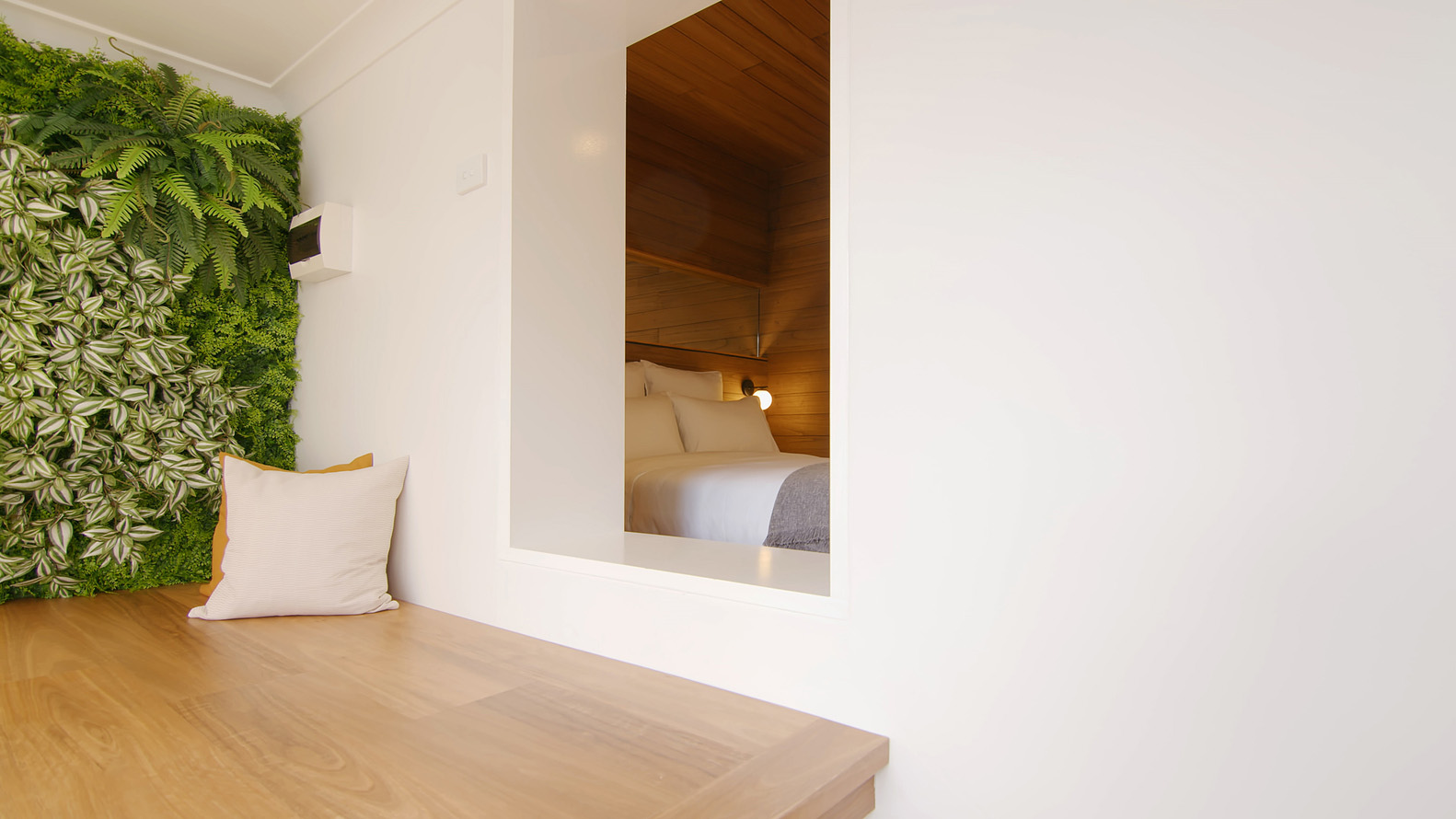 公寓設計,公寓設計案例,Dform Project,50㎡,澳大利亞·曼利,設計師的公寓,小公寓設計案例,公寓裝修,日式小旅館,度假公寓,原木色