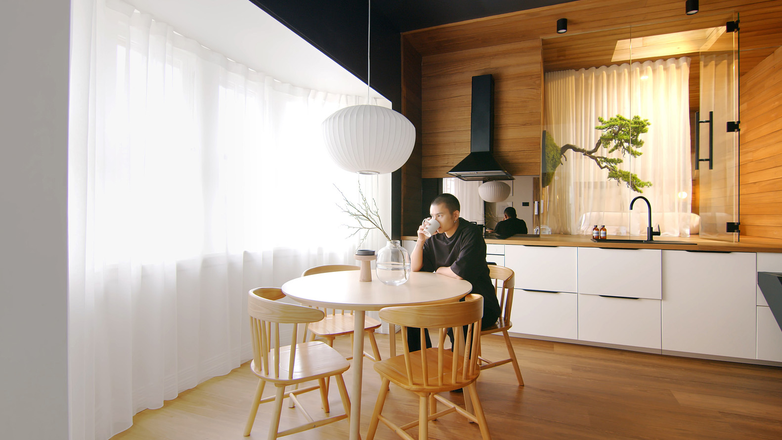 公寓設計,公寓設計案例,Dform Project,50㎡,澳大利亞·曼利,設計師的公寓,小公寓設計案例,公寓裝修,日式小旅館,度假公寓,原木色