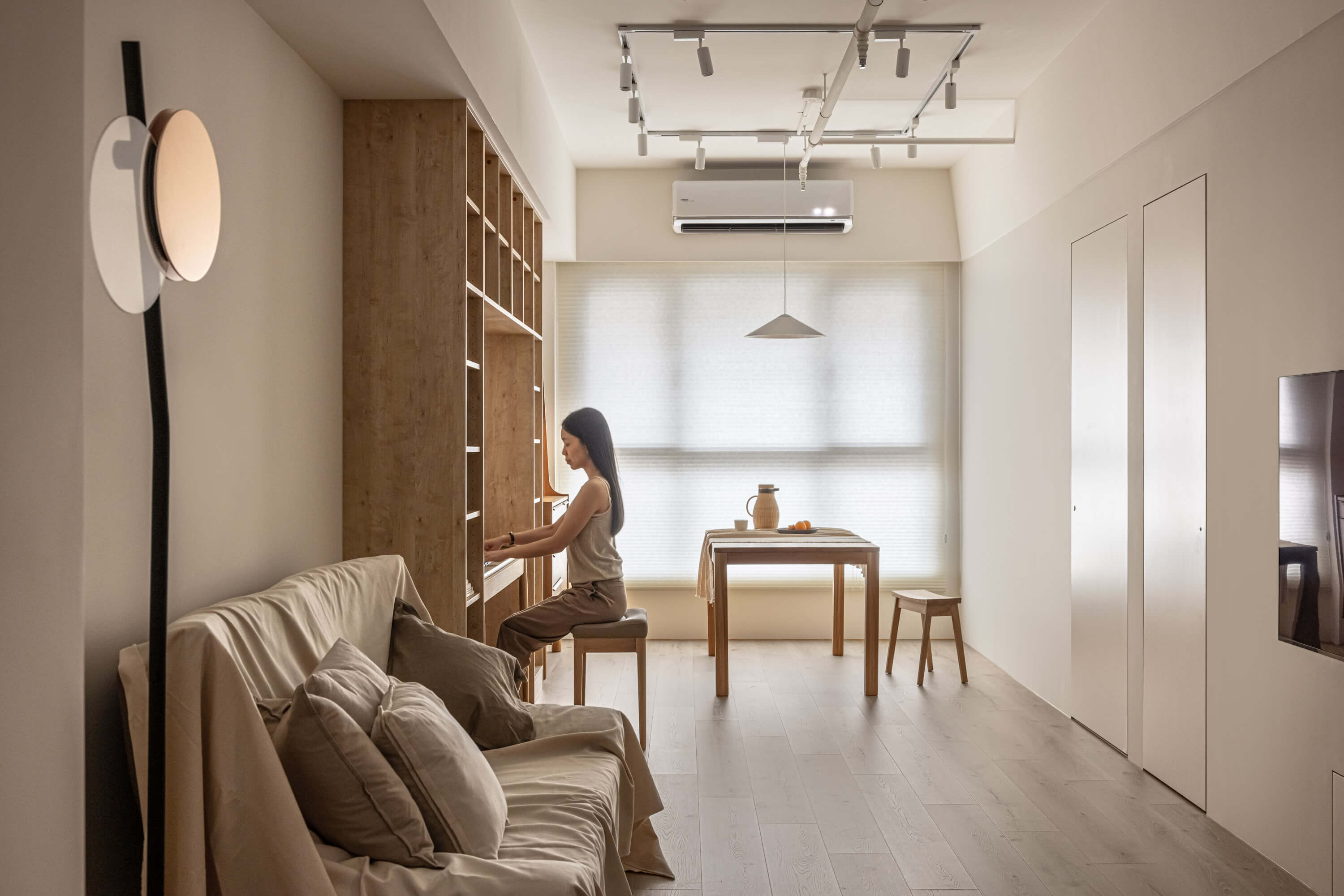 公寓設計,公寓設計案例,台北,55㎡,寓子設計,小公寓設計案例,公寓裝修,原木風,日式,最小宅