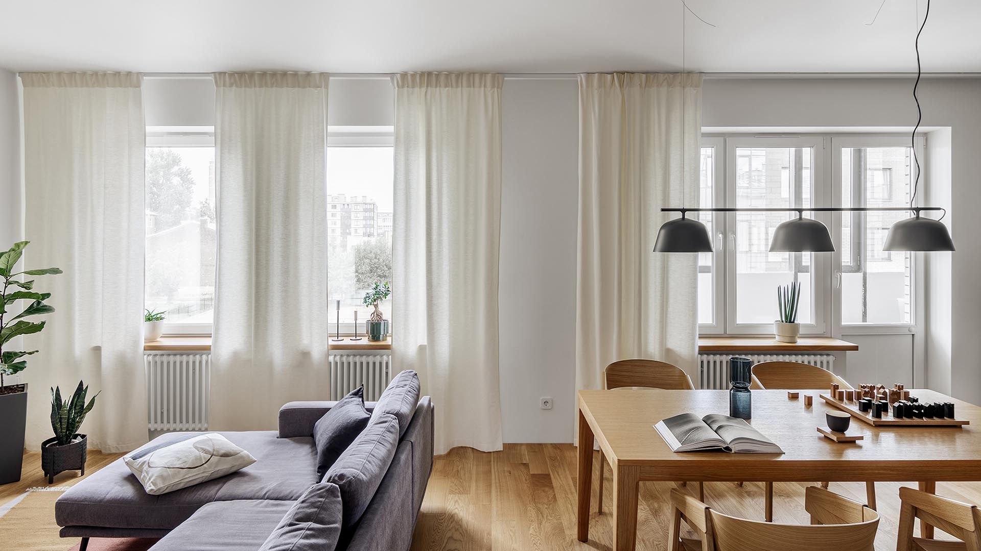 公寓設計,公寓設計案例,聖彼得堡,70㎡,Olga Chut,小公寓設計案例,公寓裝修,最小宅,白色+原木色