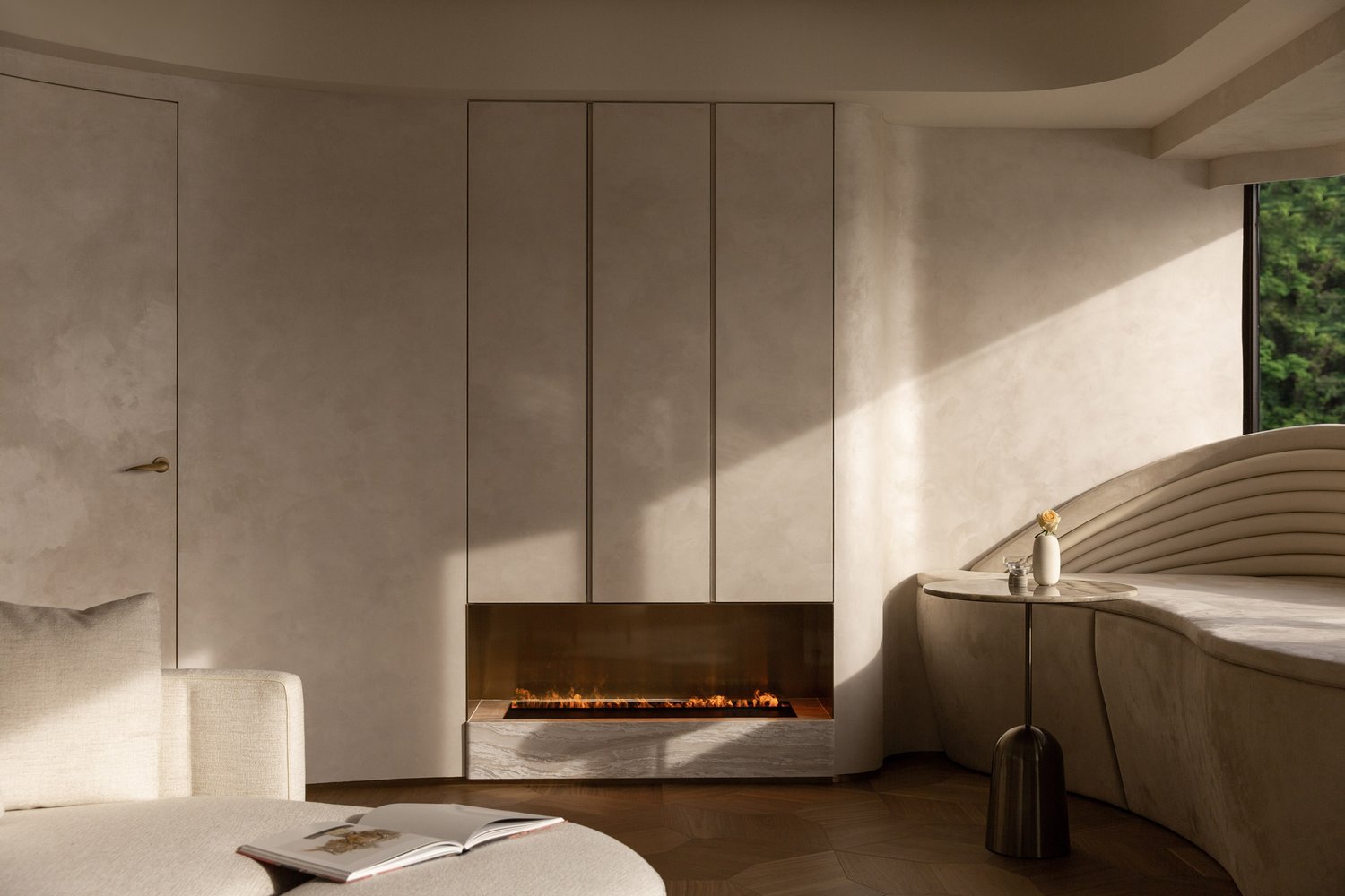 Starz Pasha,侘寂風設計案例,公寓設計案例,香港,大平層,侘寂,公寓裝修,微水泥,wabi sabi,侘寂美學,裸色,淺水灣