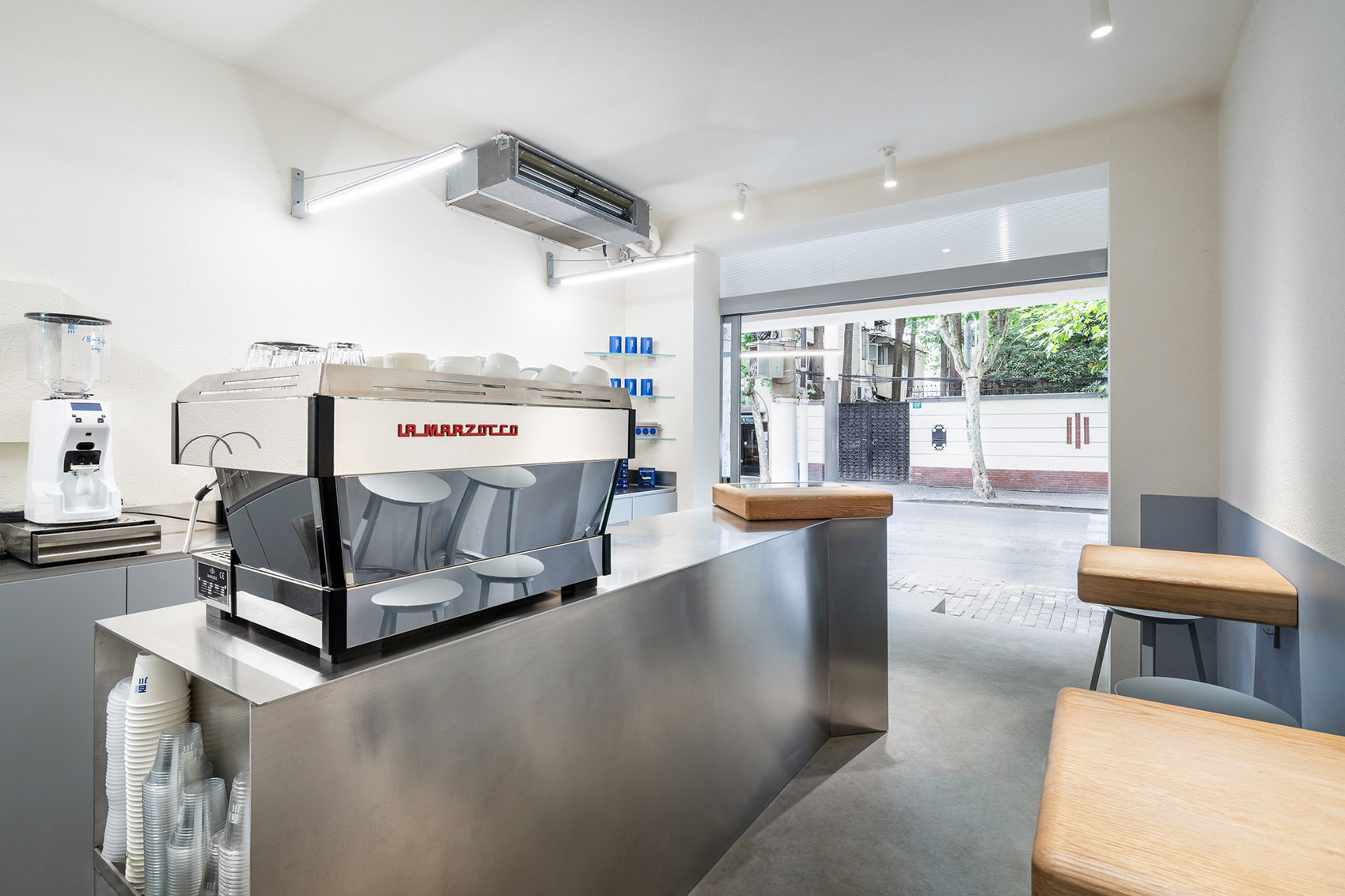 上海咖啡店設計,咖啡店設計,咖啡店設計案例,上海咖啡店,茶飲店設計,咖啡廳設計,百川咖啡,上海百川咖啡,一岸建築,一岸建築設計