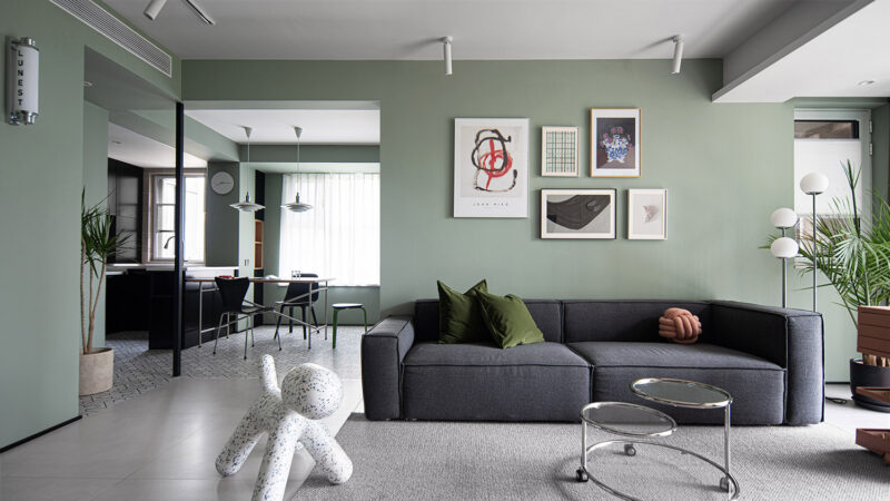 盧玉卓設計師 | 141㎡，山東泰安灰綠色住宅